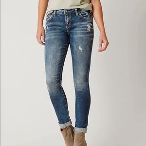 Silver Girlfriend Skinny Stretch Jean